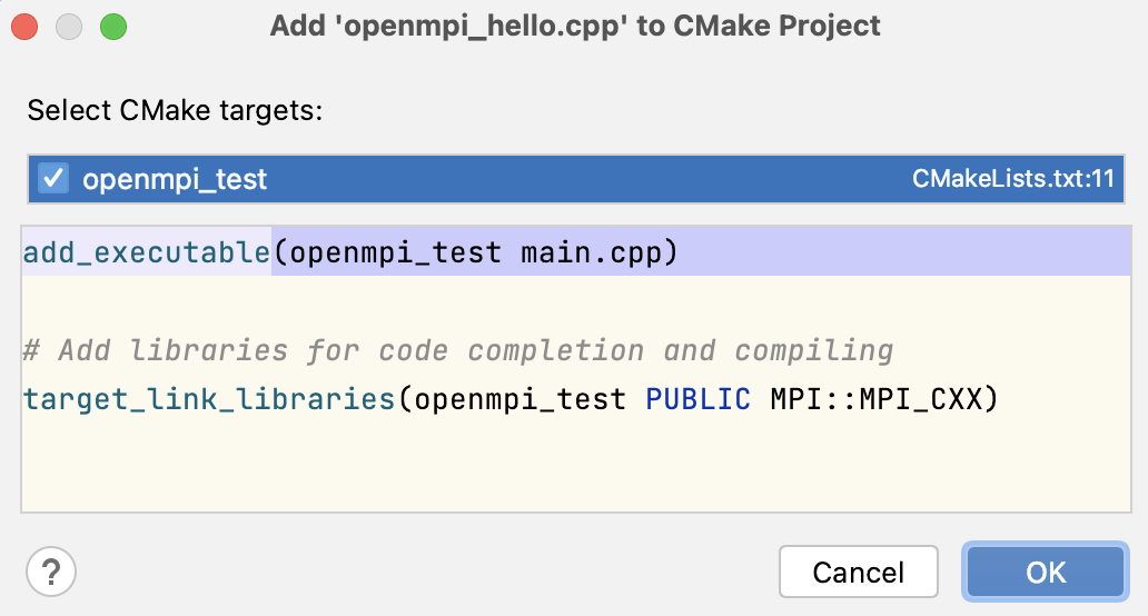 将文件添加到 CMake 目标 将文件添加到 CMake 目标