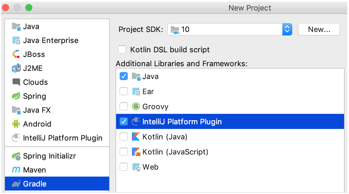 CLion 插件的新 Gradle 项目 CLion 插件的新 Gradle 项目