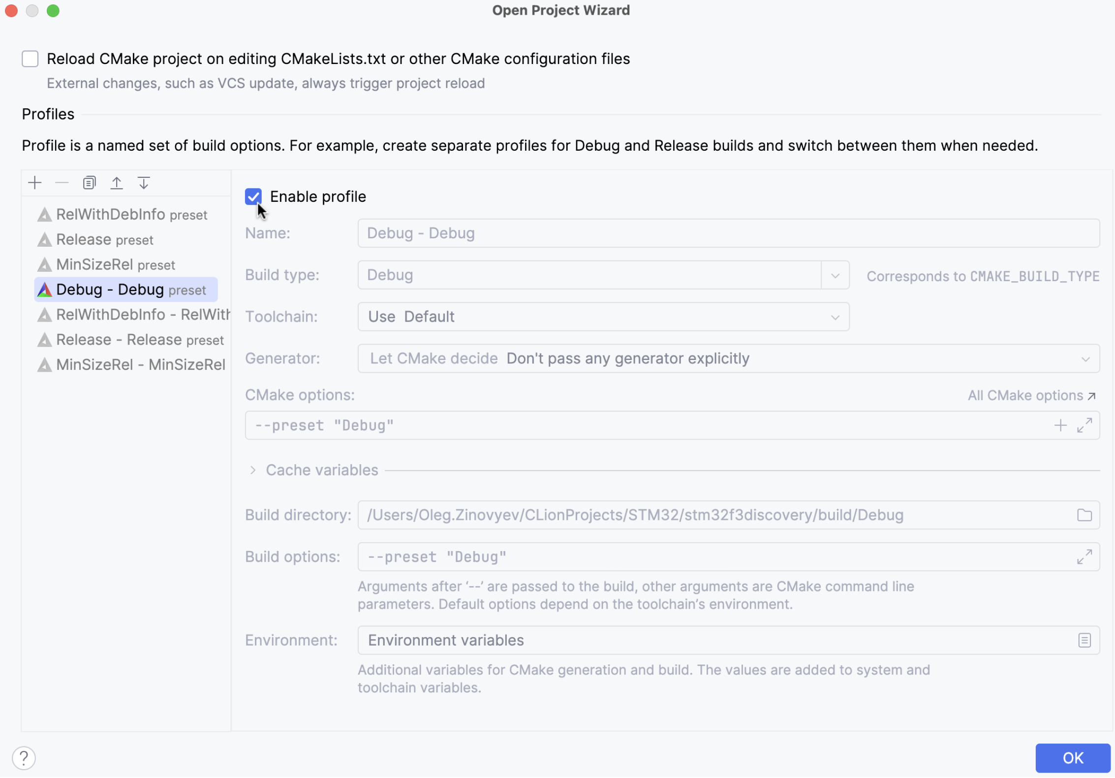 cmake 配置文件