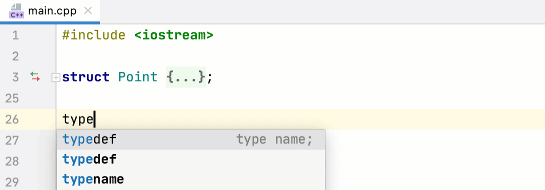 Typedef 补全