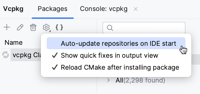 Option to auto-update repositories on IDE start Option to auto-update repositories on IDE start