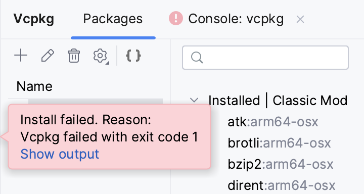Intallation error message Intallation error message