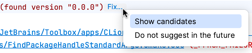 Fix menu Fix menu