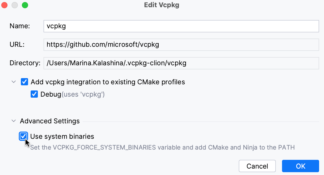Force the use of system binaries Force the use of system binaries