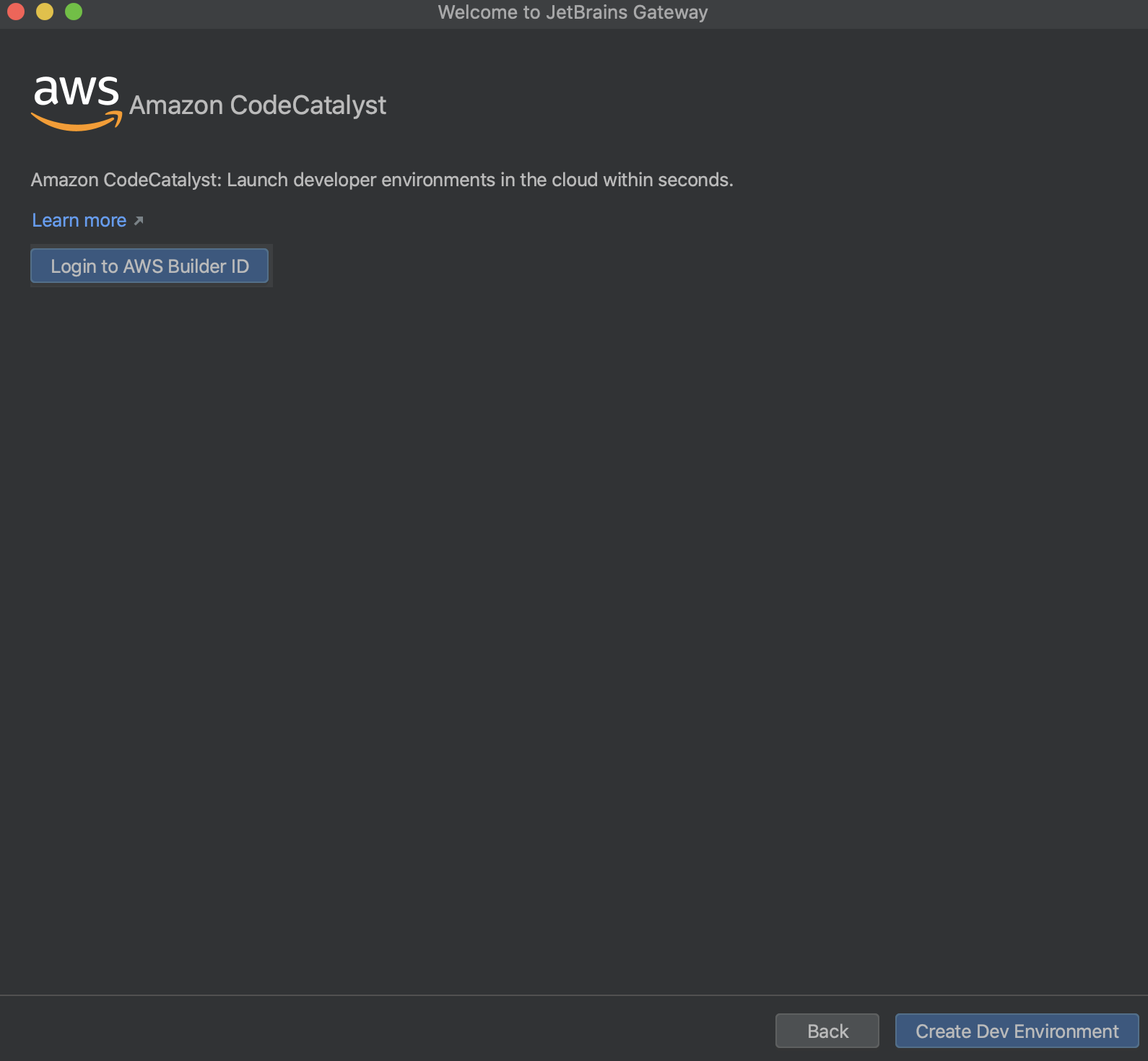登录 AWS Builder ID 登录 AWS Builder ID