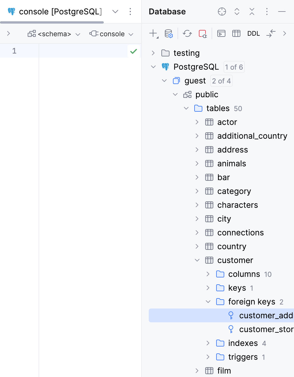 Foreign keys in Database Foreign keys in Database