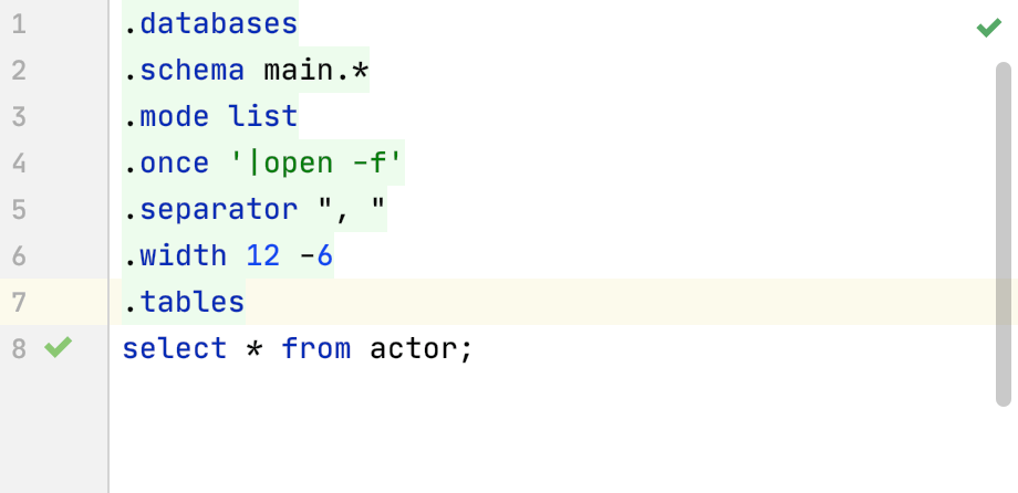 Dot-commands in the IDE Dot-commands in the IDE