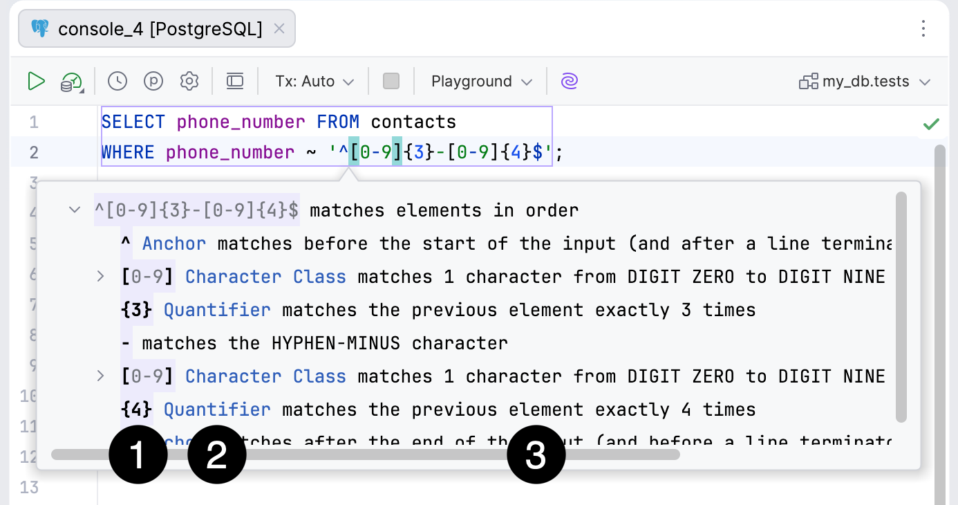 A dialog with current regex A dialog with current regex
