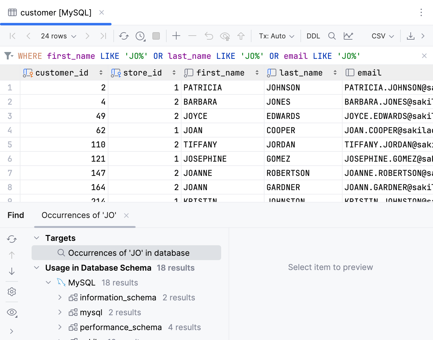 Prefix search Prefix search