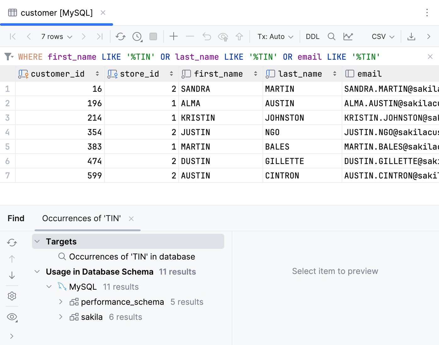 Suffix search Suffix search