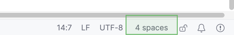 Indentation widget Indentation widget