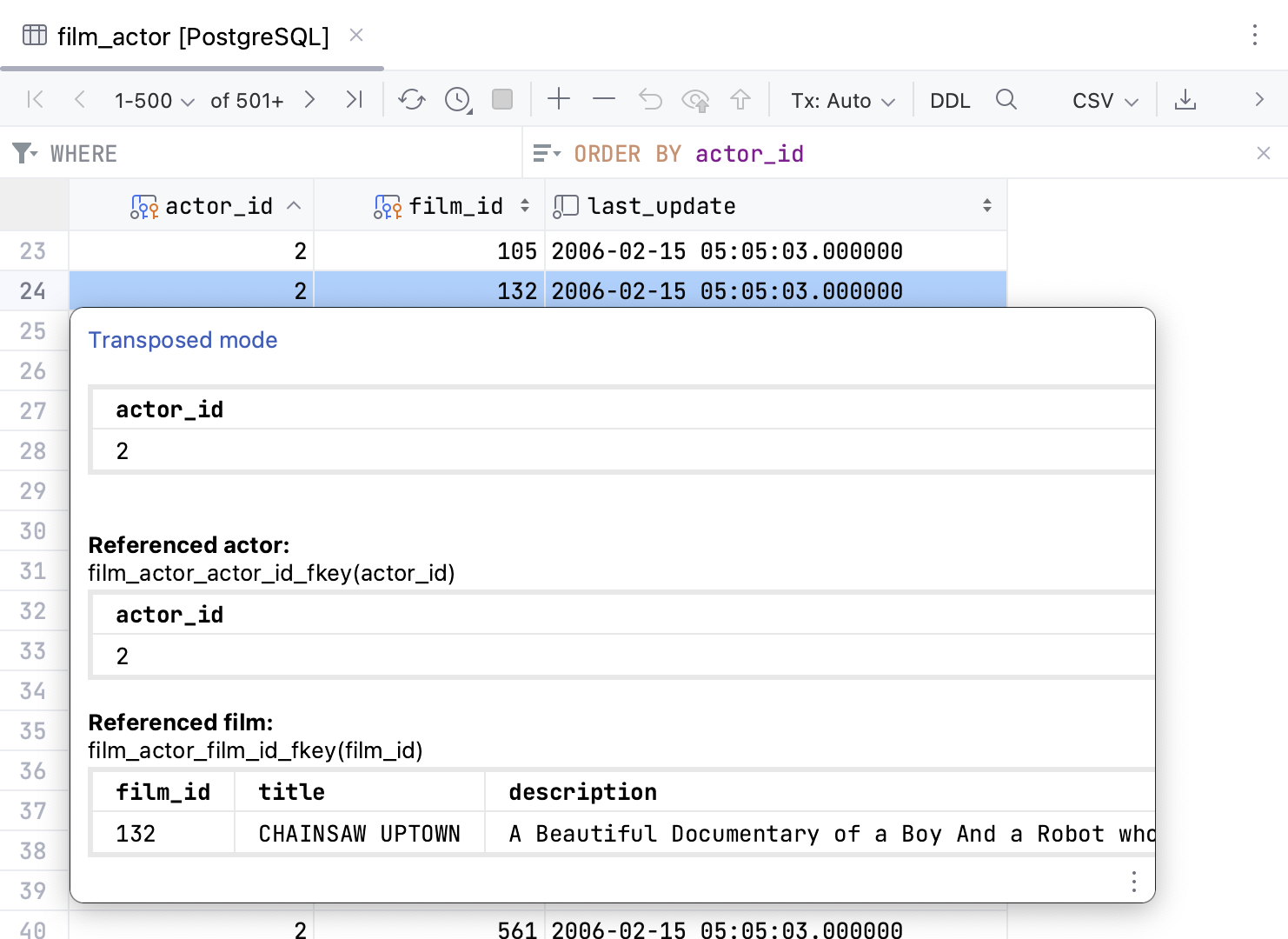 Quick documentation view for an image Quick documentation view for an image