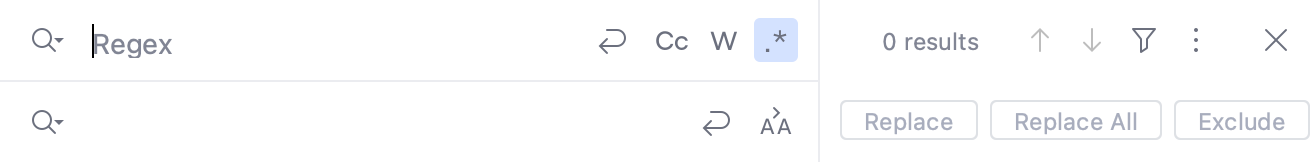 Regex search and replace fields Regex search and replace fields