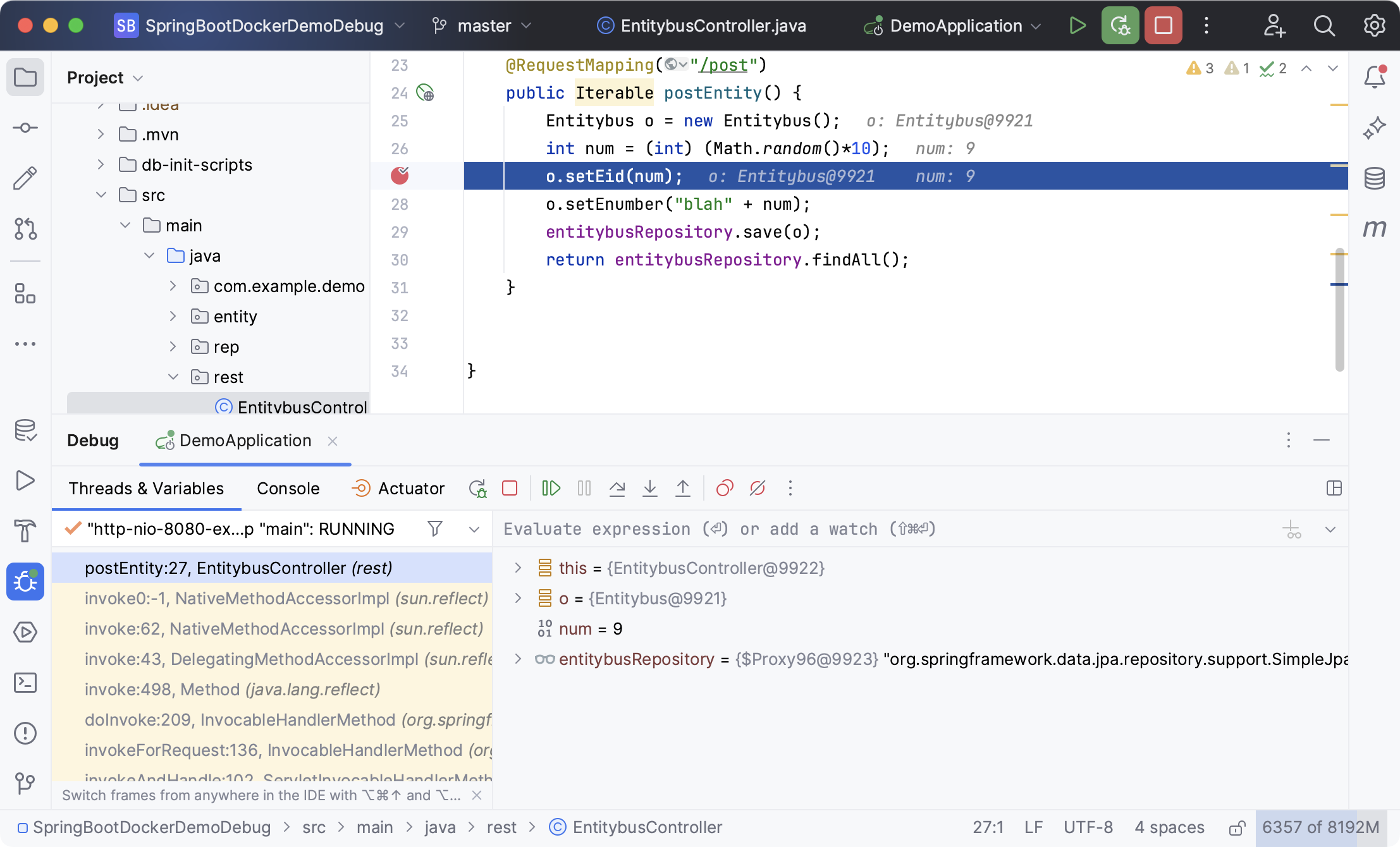 Spring Boot 应用程序在断点处暂停 Spring Boot 应用程序在断点处暂停