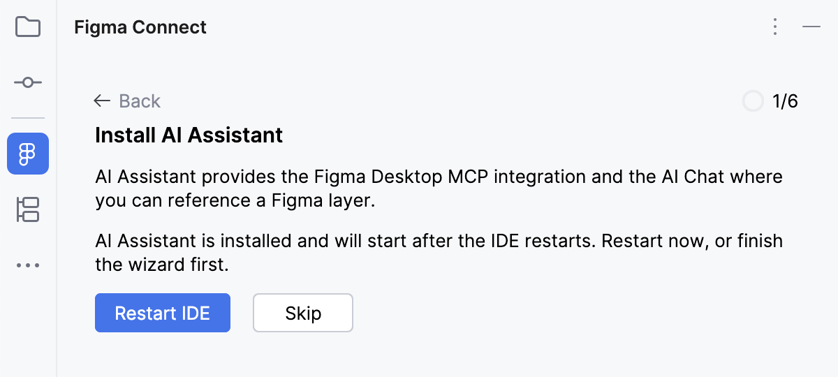 Install AI Assistant - Restart IDE