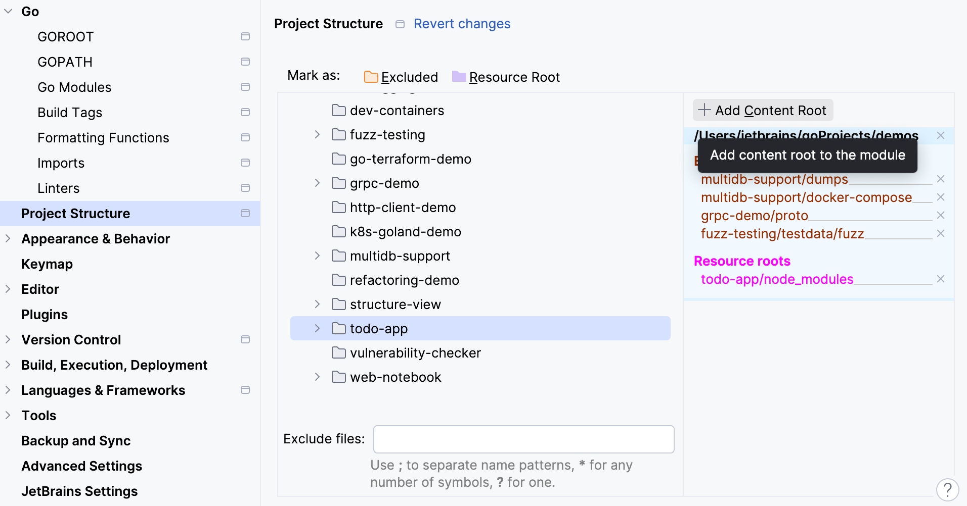 Add Content Root
