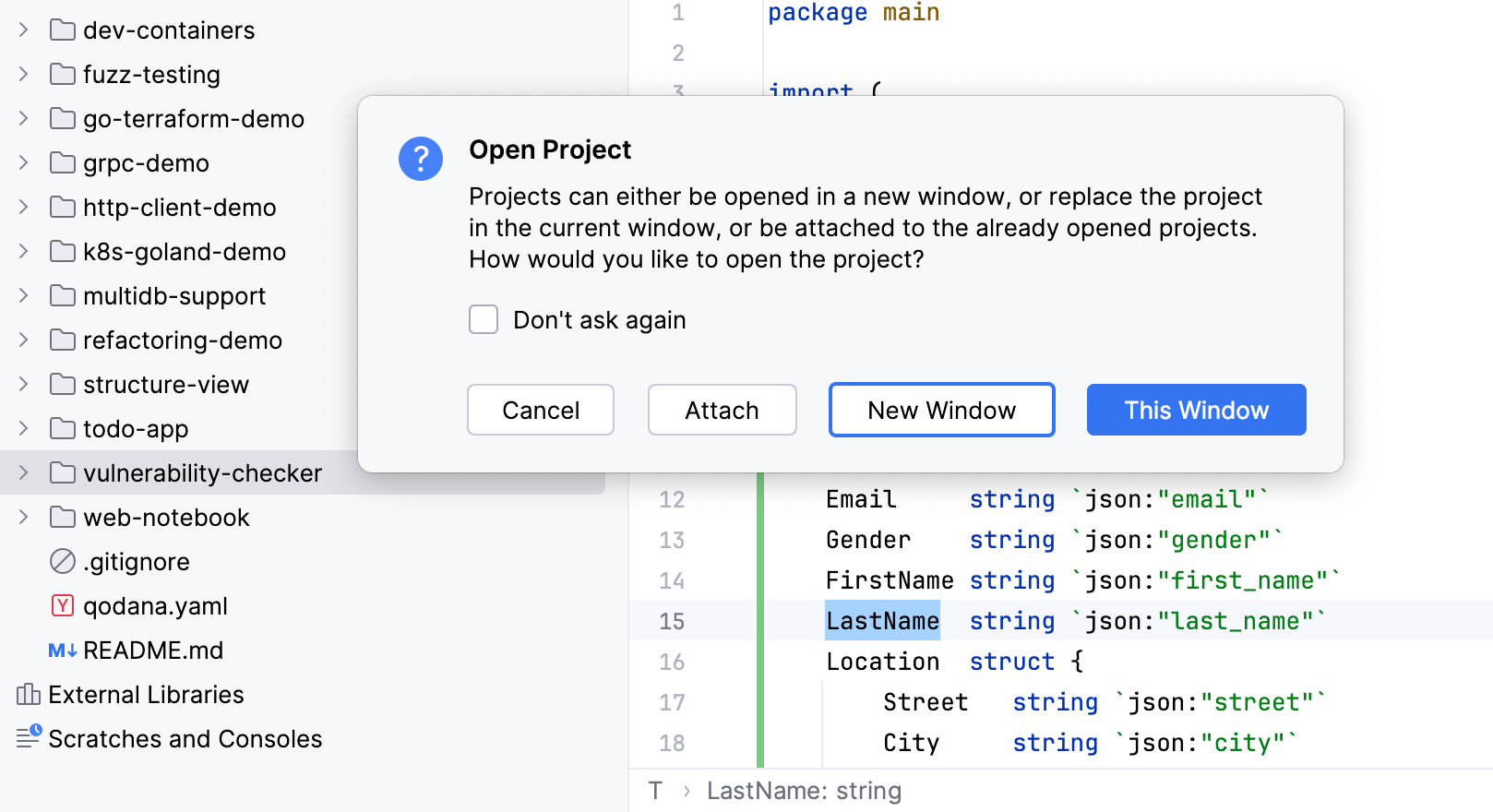Attach Directory