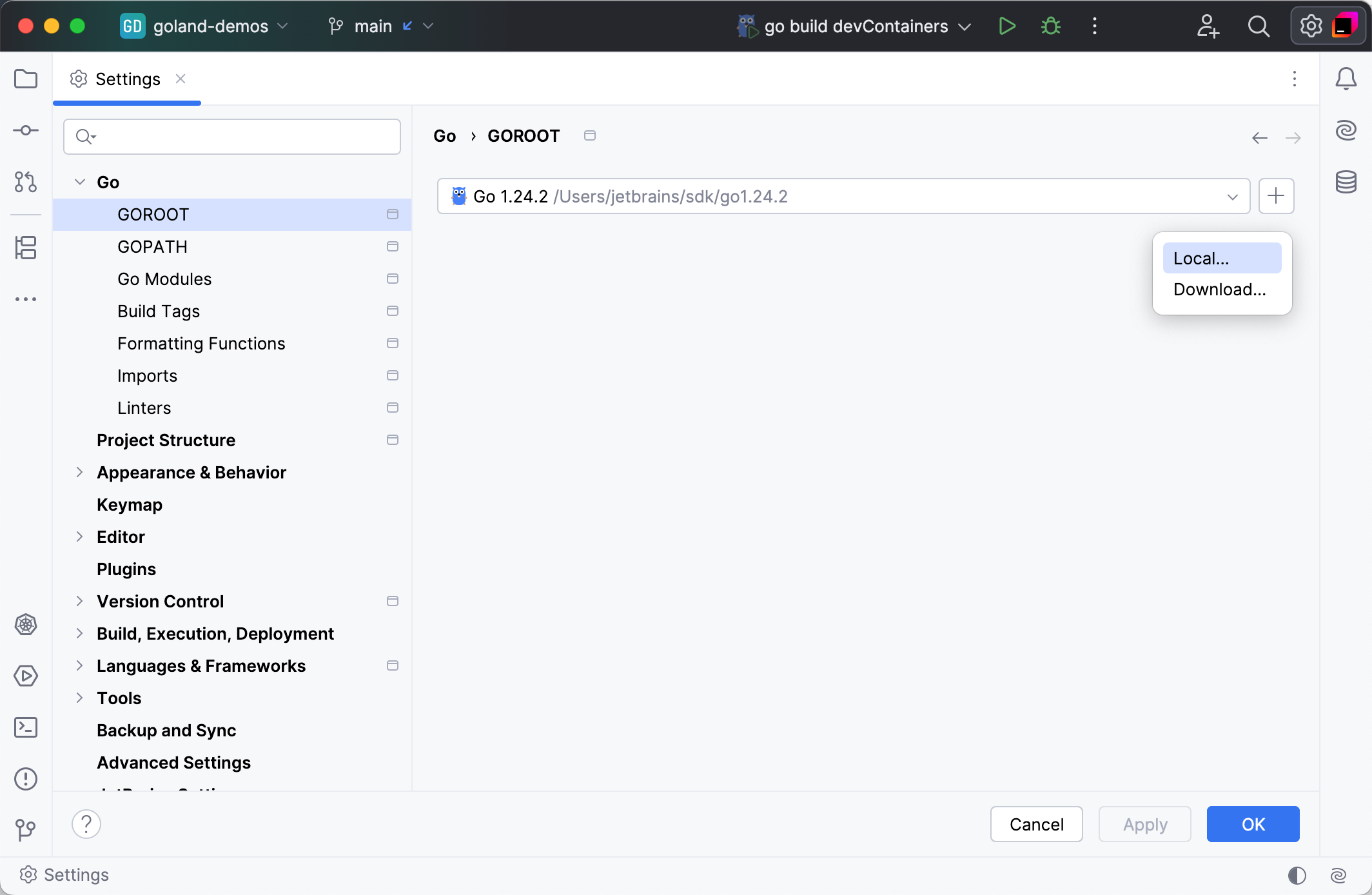 Installing Go SDK