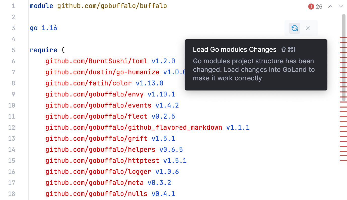 Load Go modules Changes icon Load Go modules Changes icon