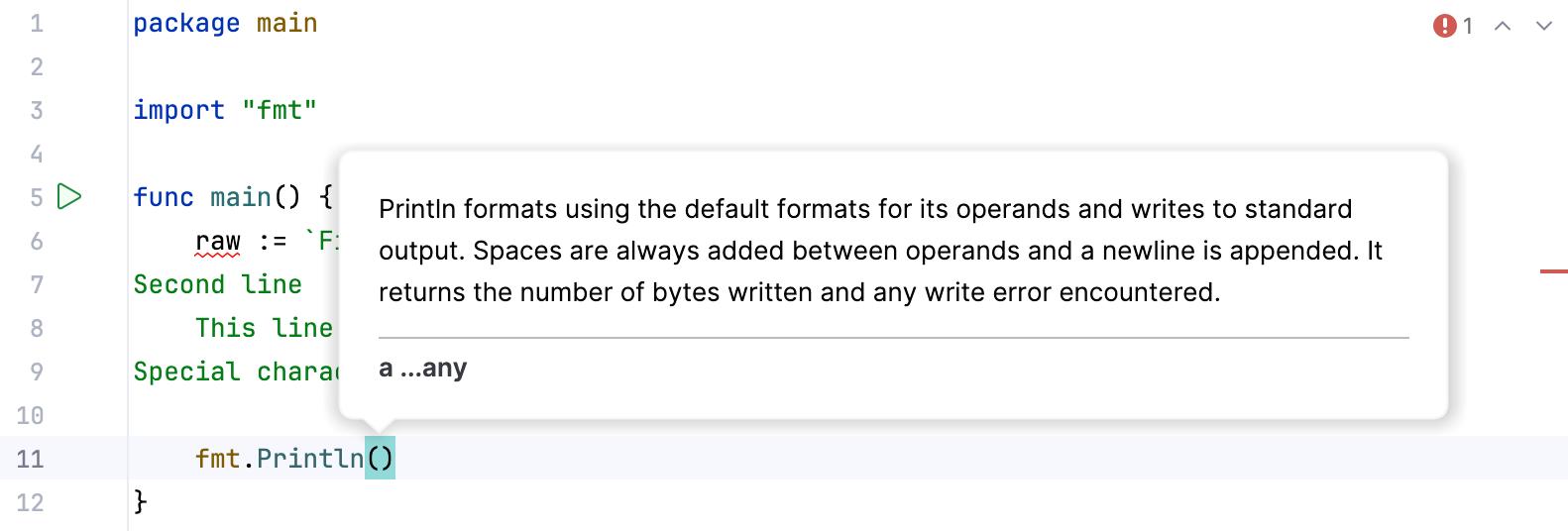 Indent on enter in raw strings is enabled Indent on enter in raw strings is enabled