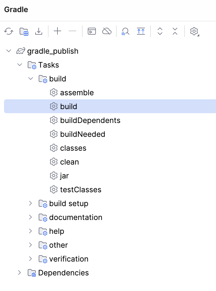 Gradle 工具窗口