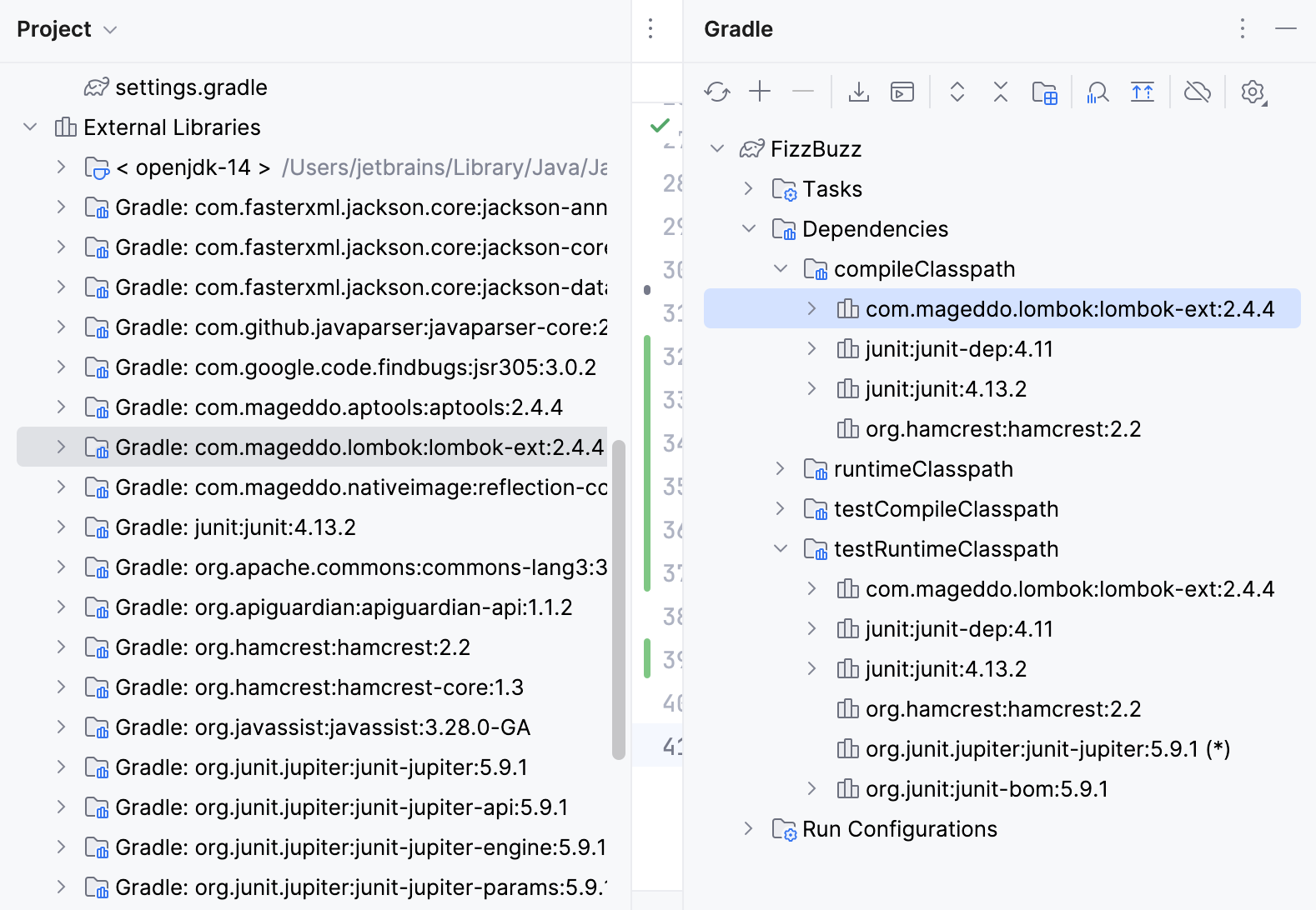 Gradle 工具窗口和 Project 工具窗口 Gradle 工具窗口和 Project 工具窗口