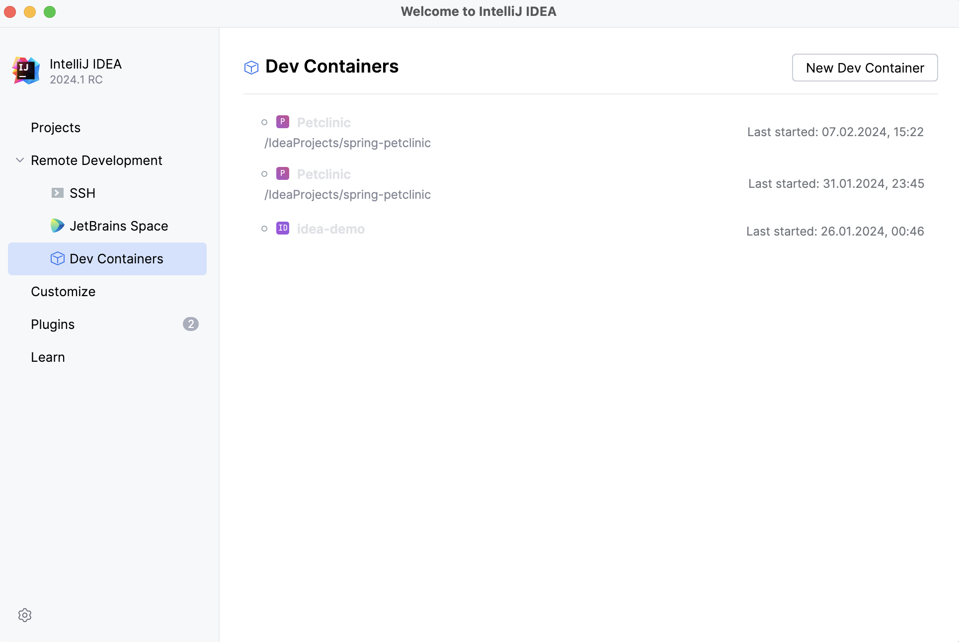 Dev Container Dev Container