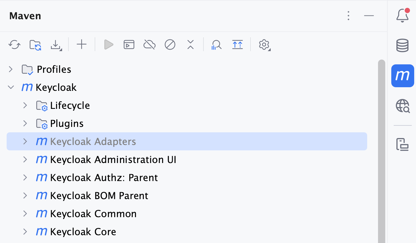 Maven 工具窗口:忽略的项目 Maven 工具窗口:忽略的项目