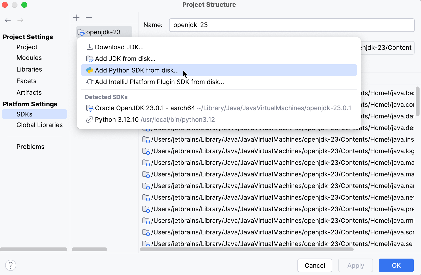 添加新的 Python SDK