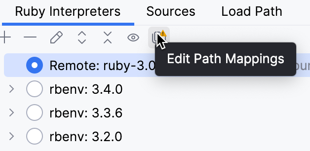 Edit path mappings