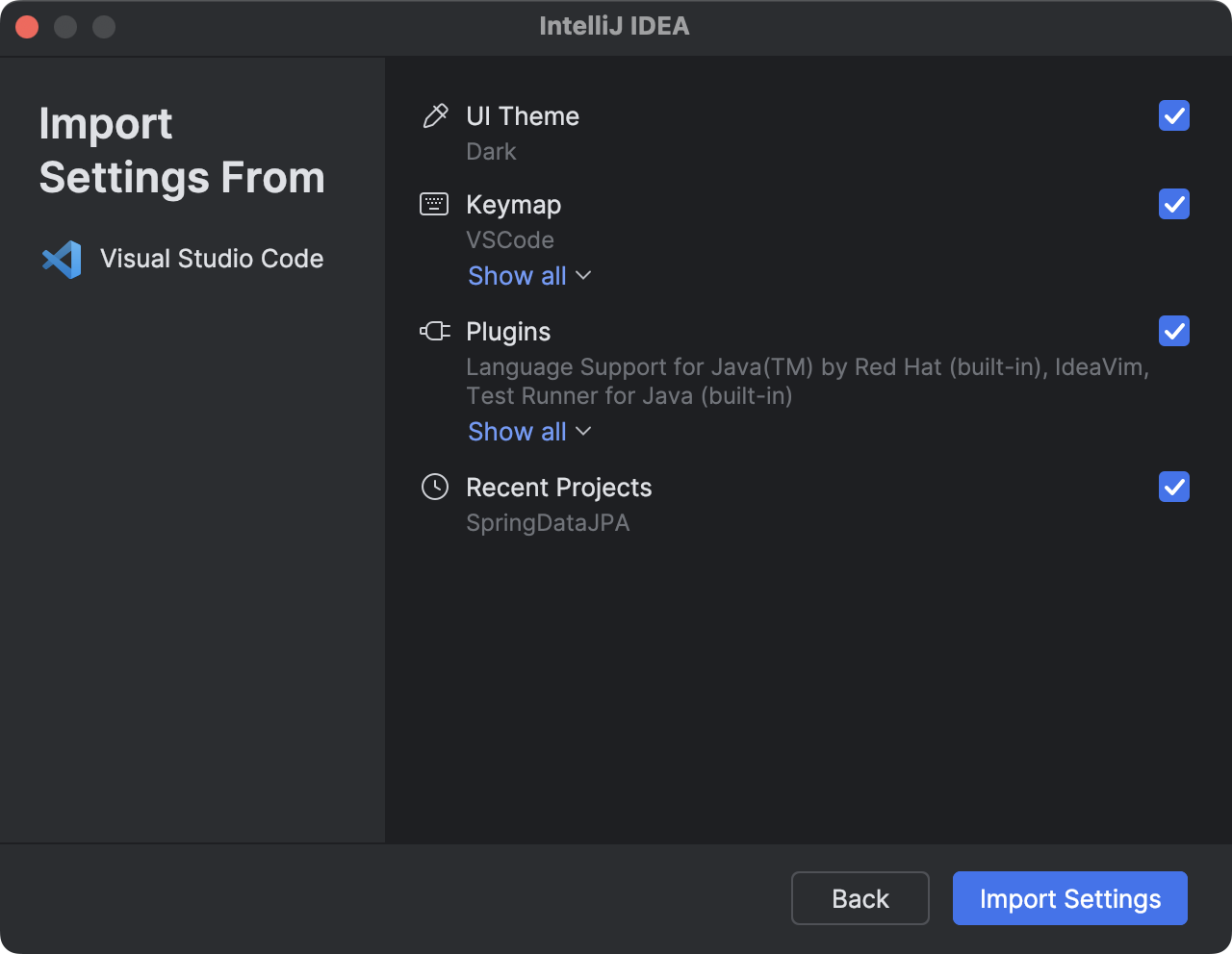 Visual Studio Code 设置选择 Visual Studio Code 设置选择
