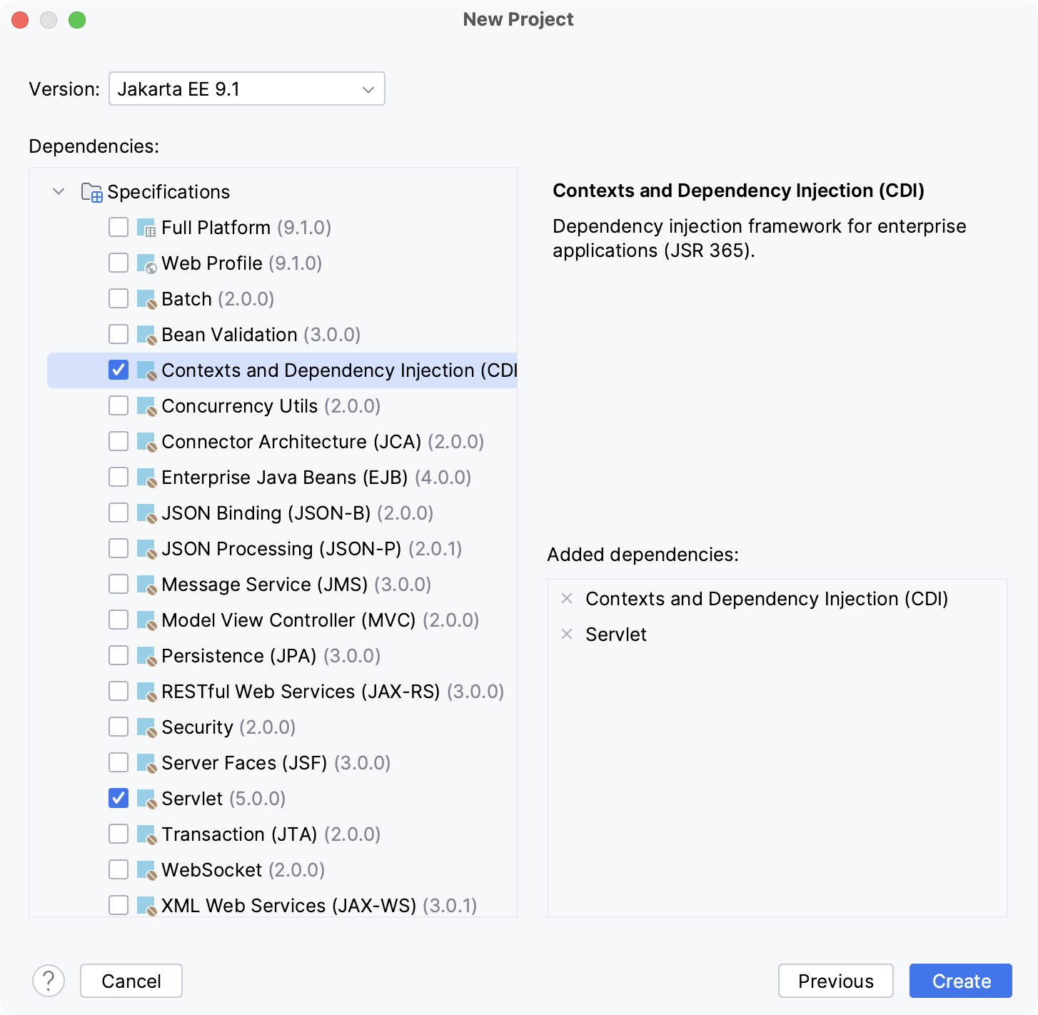 Creating new project with CDI support Creating new project with CDI support