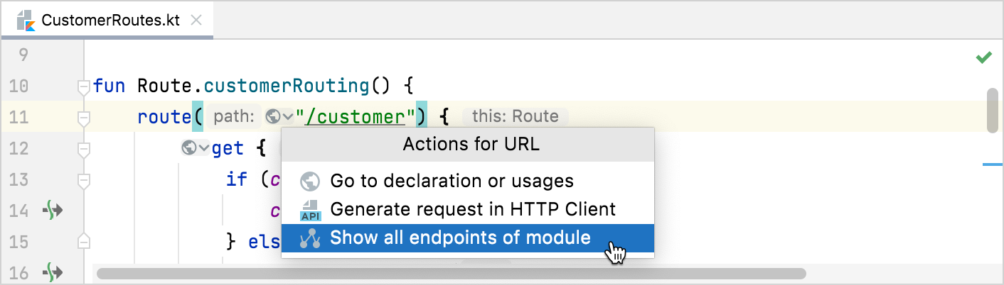 Show endpoints Show endpoints