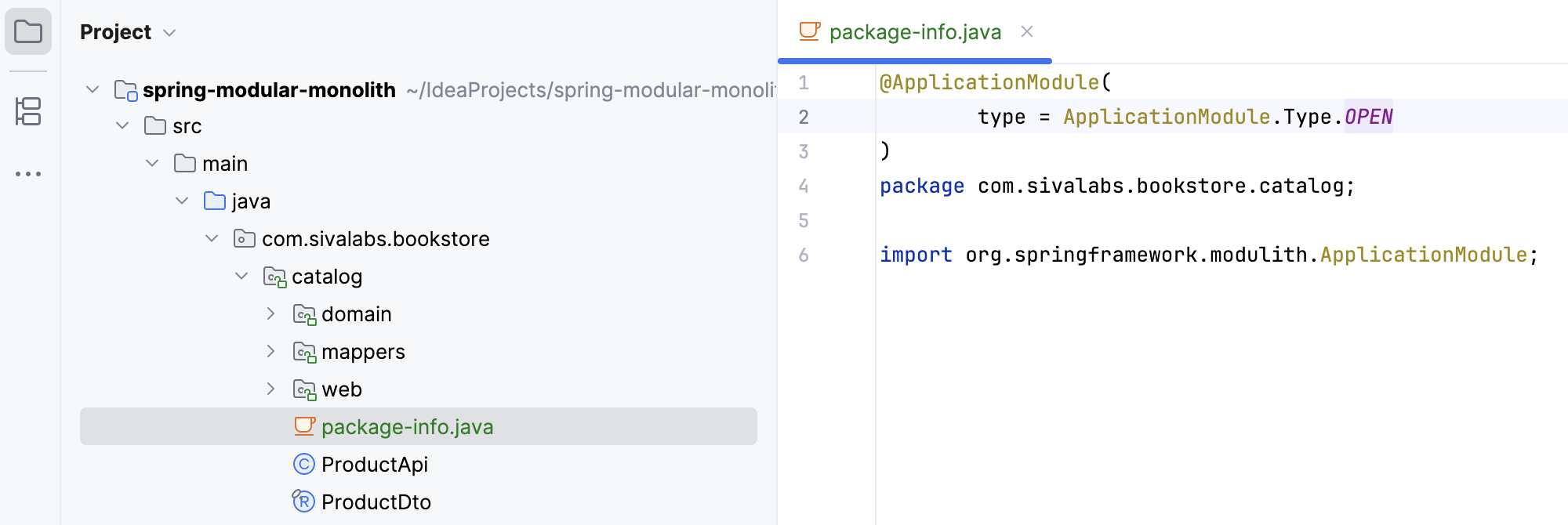 An open module