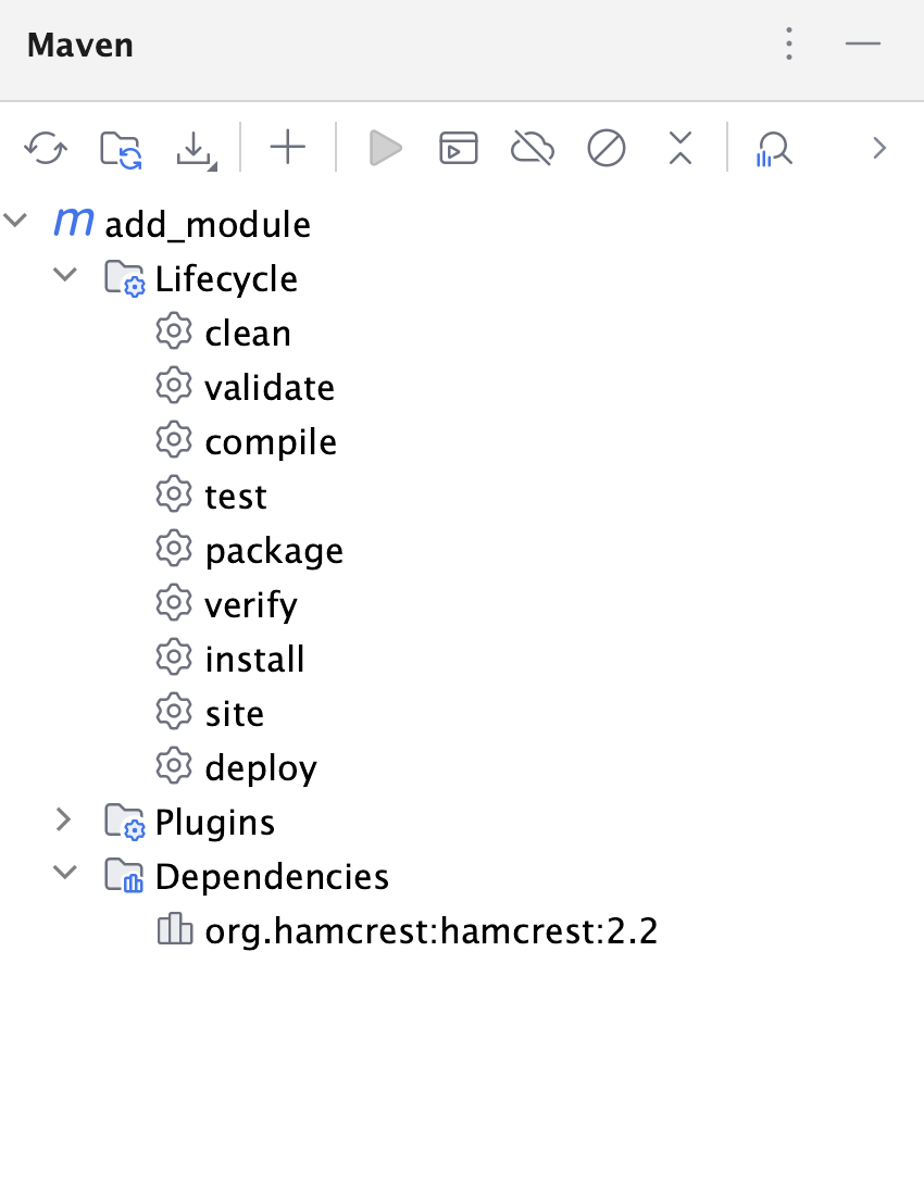 Maven 工具窗口 Maven 工具窗口