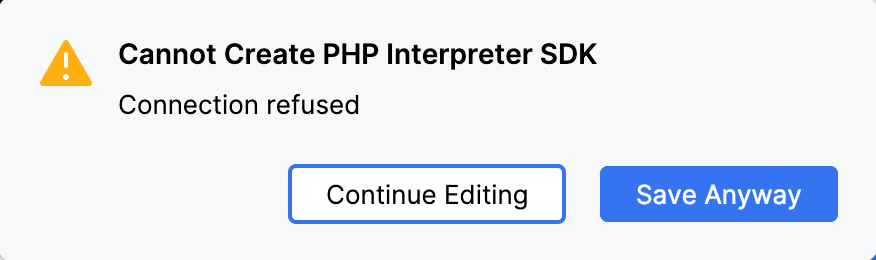 No PHP executable found No PHP executable found