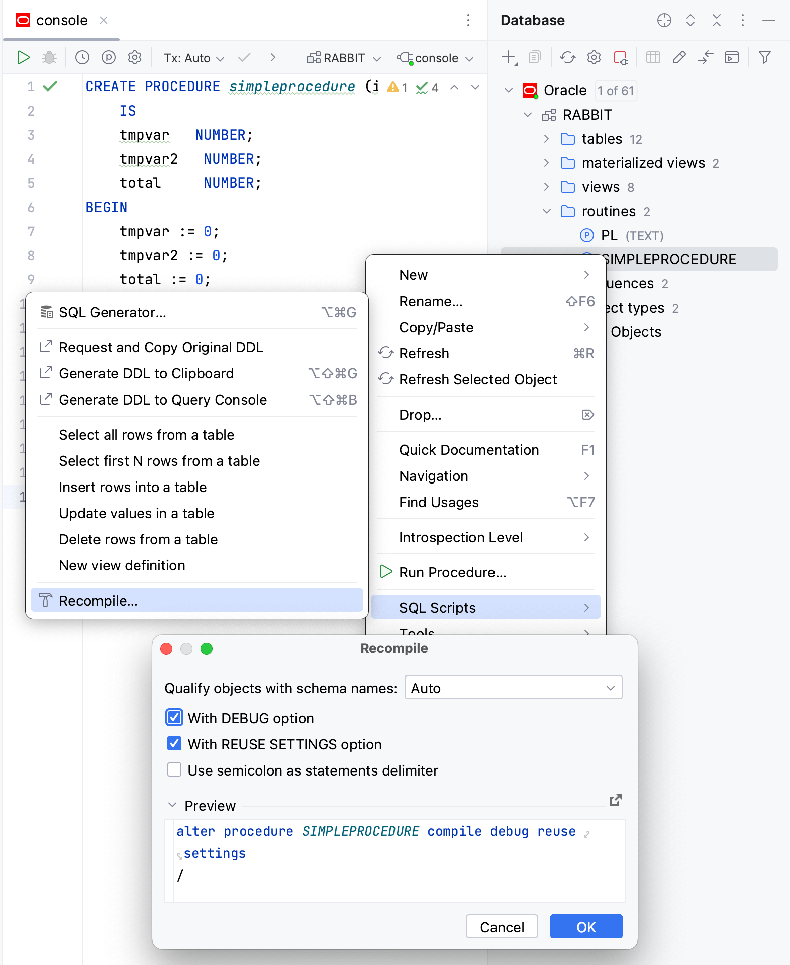 Compile code for debugging Compile code for debugging