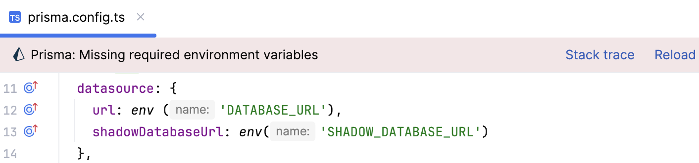 Notification: environment variables are not defined Notification: environment variables are not defined