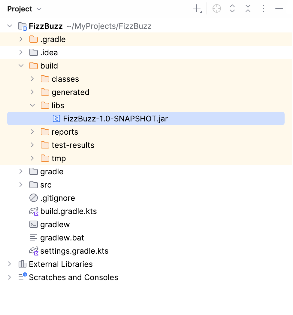 项目工具窗口:build 目录 项目工具窗口:build 目录