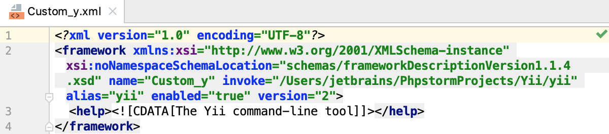 Custom yii tool initial definition Custom yii tool initial definition