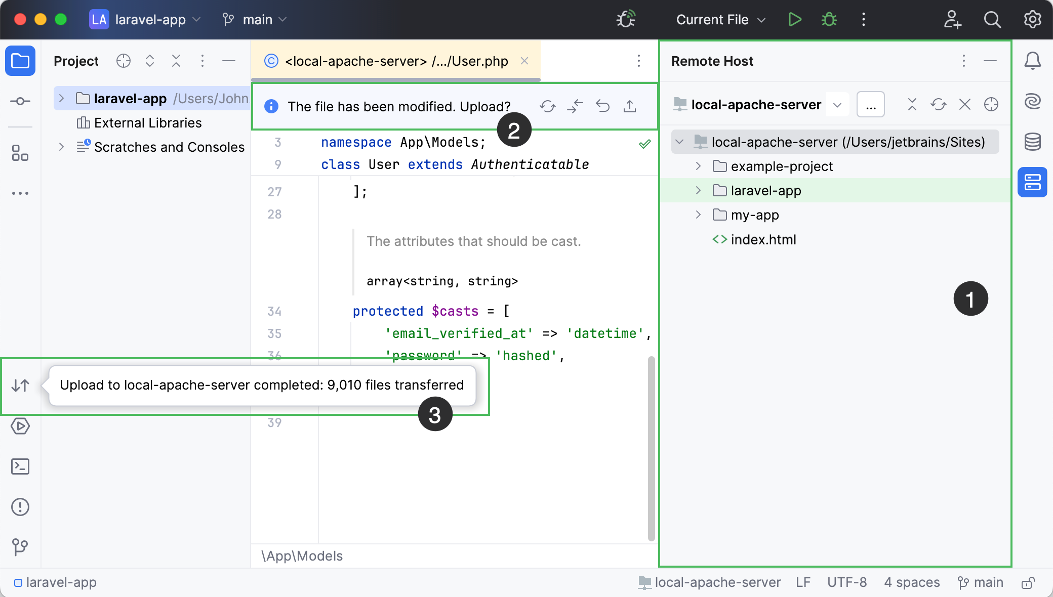 Application deployment in PhpStorm Application deployment in PhpStorm