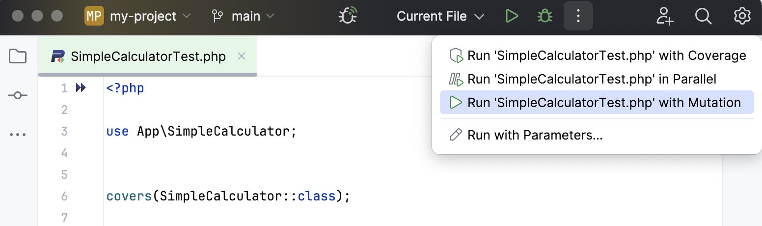 Run a single PHPUnit test Run a single PHPUnit test