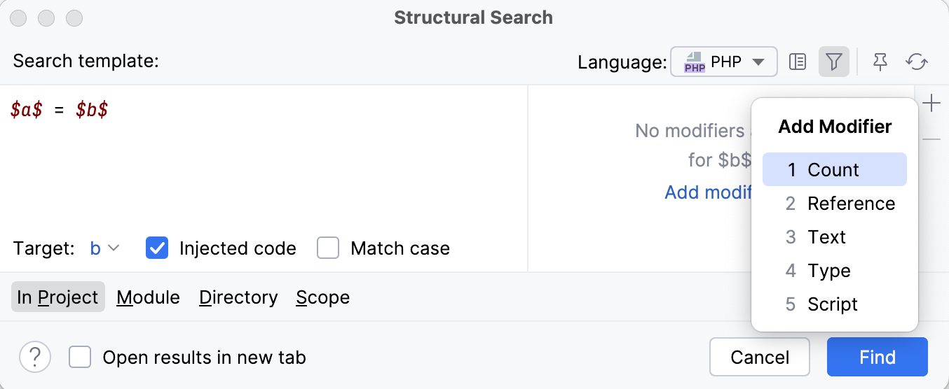 A search template preview A search template preview