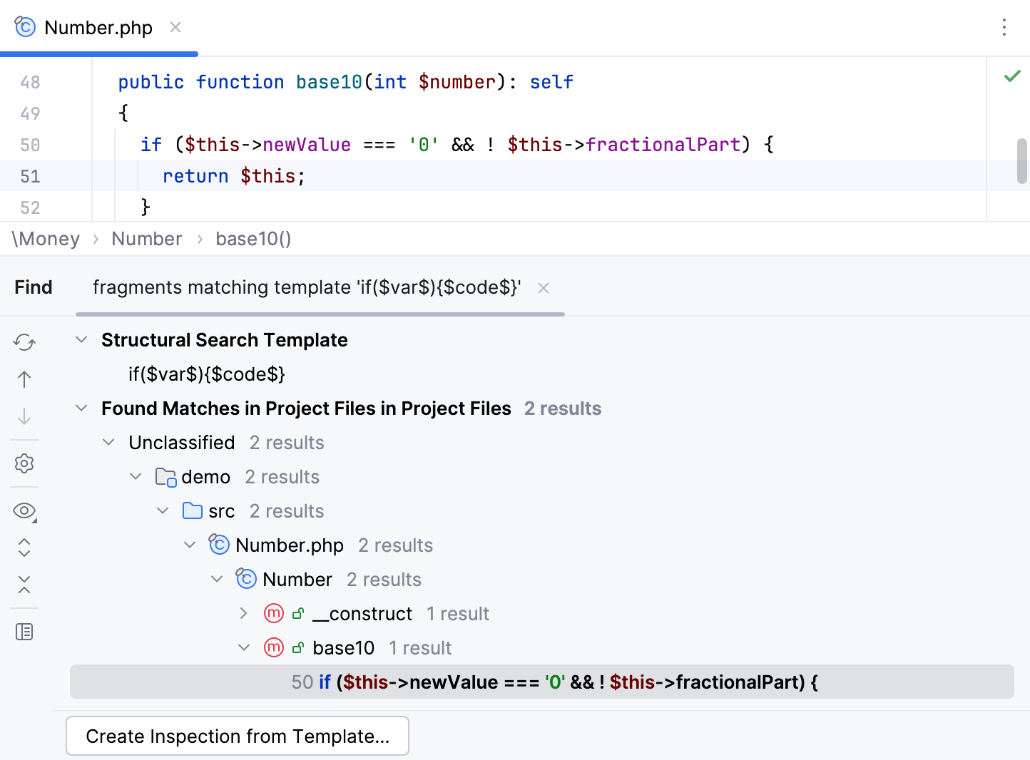 Structural search if statement Structural search if statement