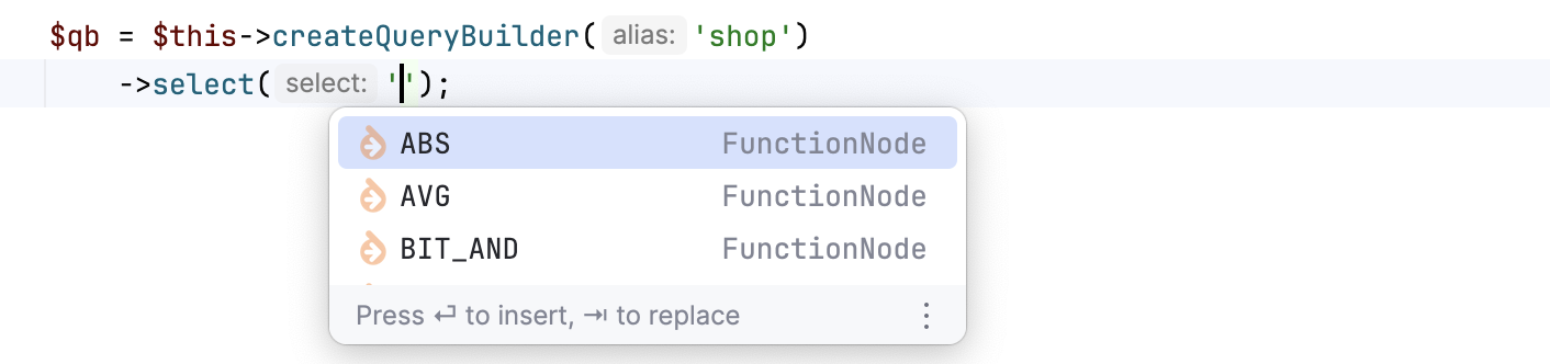 Symfony Doctrine model entities completion Symfony Doctrine model entities completion