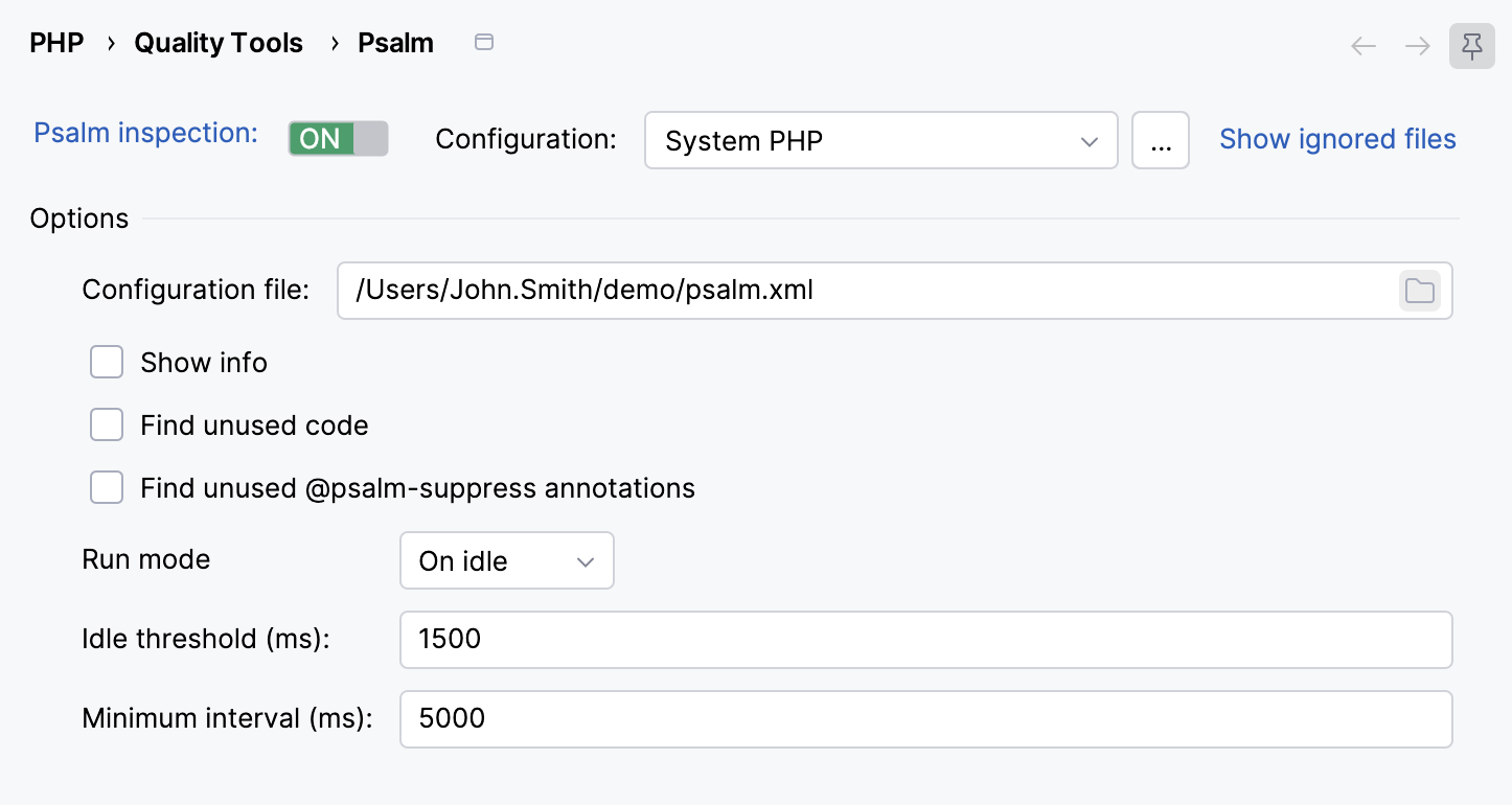 Psalm settings