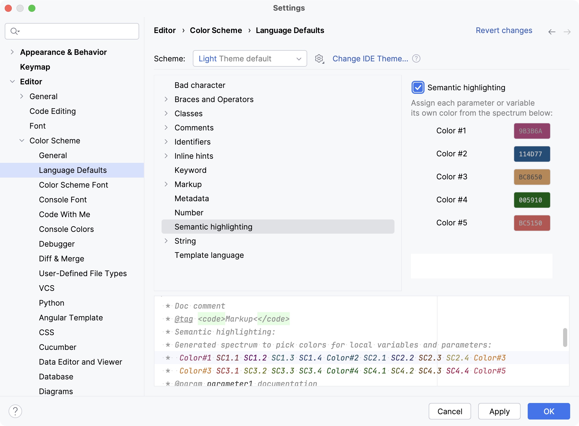 Semantic highlighting Semantic highlighting