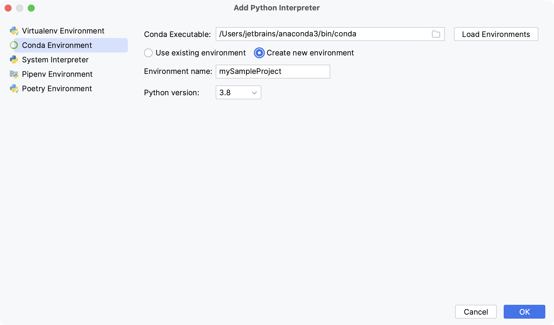 新 Conda 环境 新 Conda 环境