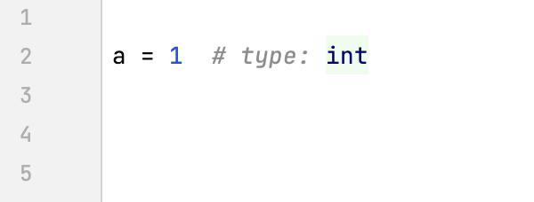 为变量添加类型提示的示例(Python 2) 为变量添加类型提示的示例(Python 2)