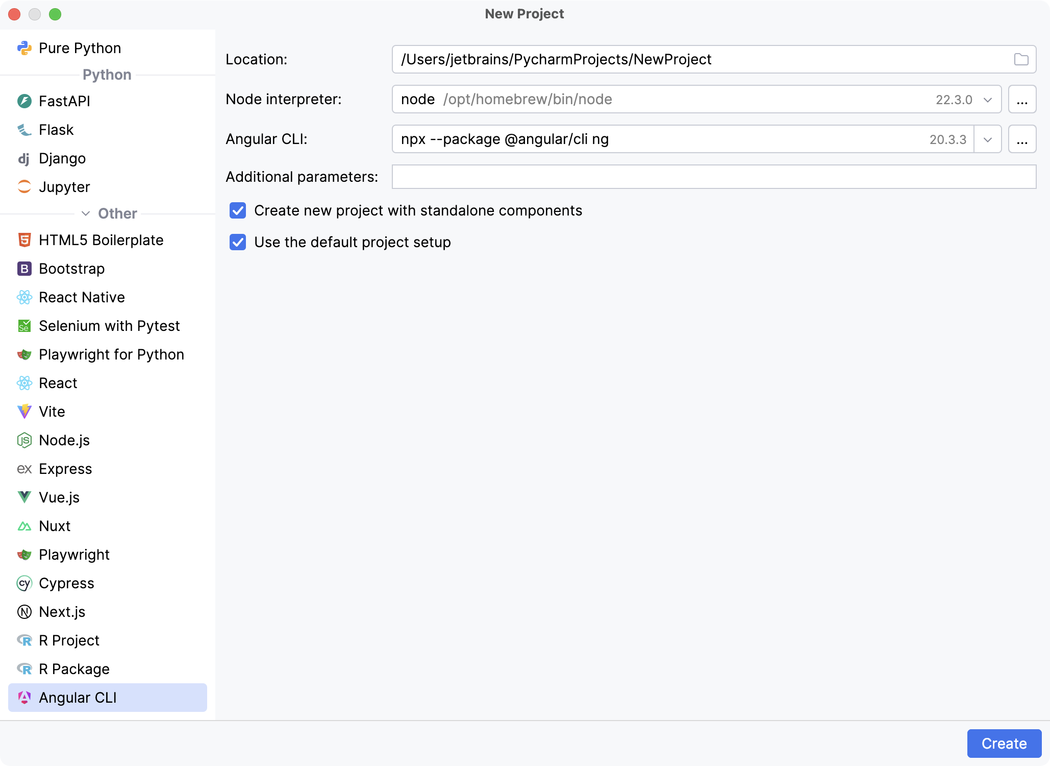 Create a new Angular app Create a new Angular app